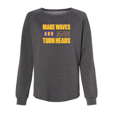 Load image into Gallery viewer, Johnston Blaze Make Waves Crewneck Sweatshirt - Womens-Soft and Spun Apparel Orders
