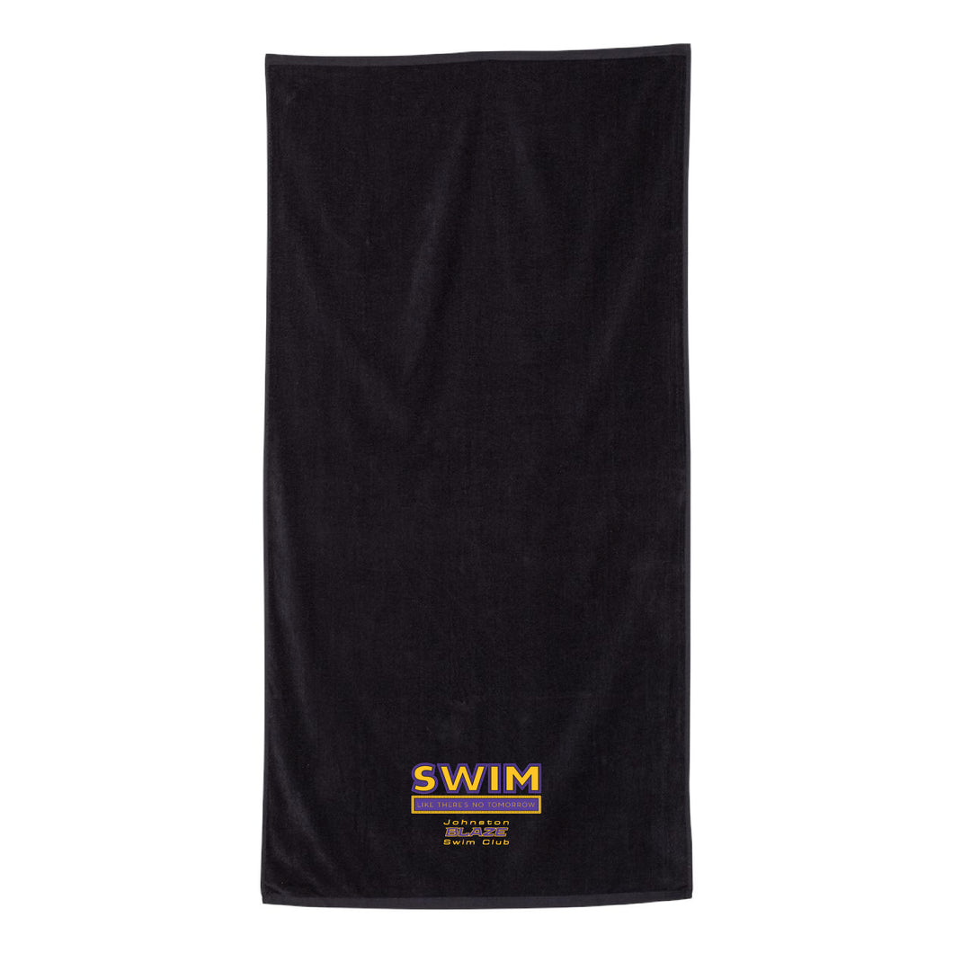 Johnston Blaze Swim Like There's No Tomorrow Velour Towel-Soft and Spun Apparel Orders