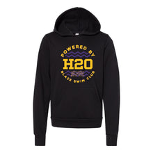 Load image into Gallery viewer, Johnston Blaze Swim Club Powered By H20 Hooded Sweatshirt - Youth-Soft and Spun Apparel Orders
