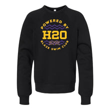 Load image into Gallery viewer, Johnston Blaze Swim Club Powered By H20 Crewneck Sweatshirt - Youth-Soft and Spun Apparel Orders
