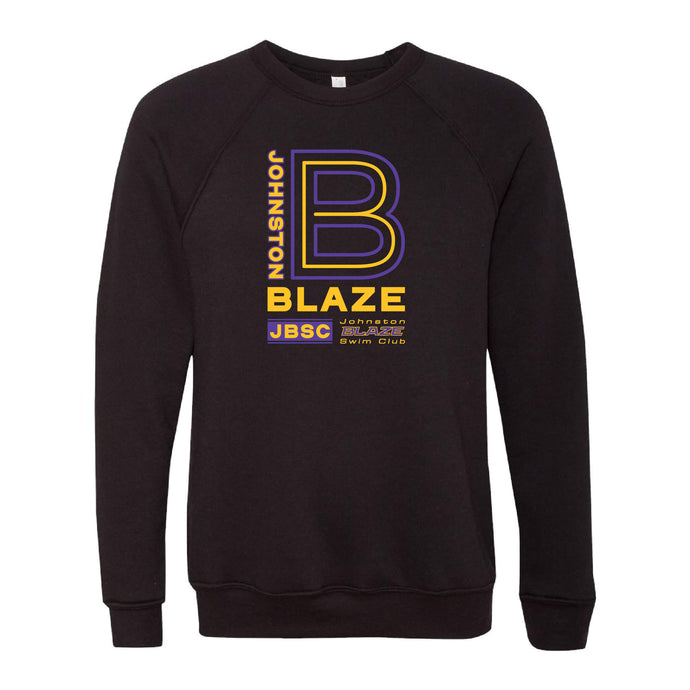 Johnston Blaze B Sponge Fleece Crewneck Sweatshirt - Adult-Soft and Spun Apparel Orders