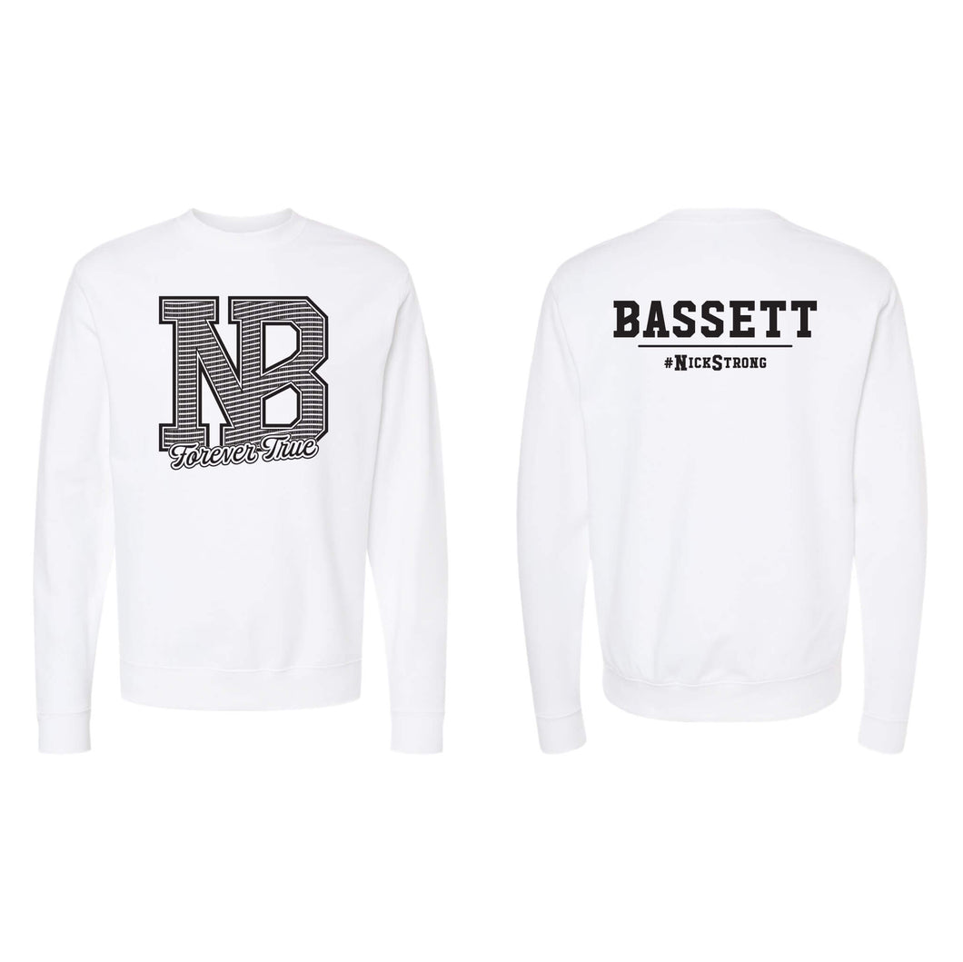 Nick Bassett Forever True Crewneck Sweatshirt - Adult-Soft and Spun Apparel Orders