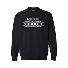Load image into Gallery viewer, Pride Sports League White Imprint Crewneck Sweatshirt-Soft and Spun Apparel Orders
