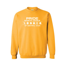 Load image into Gallery viewer, Pride Sports League White Imprint Crewneck Sweatshirt-Soft and Spun Apparel Orders
