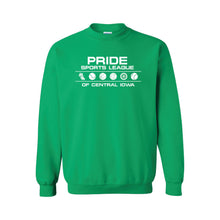 Load image into Gallery viewer, Pride Sports League White Imprint Crewneck Sweatshirt-Soft and Spun Apparel Orders
