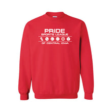 Load image into Gallery viewer, Pride Sports League White Imprint Crewneck Sweatshirt-Soft and Spun Apparel Orders
