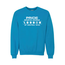 Load image into Gallery viewer, Pride Sports League White Imprint Crewneck Sweatshirt-Soft and Spun Apparel Orders
