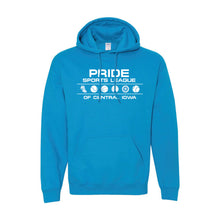 Load image into Gallery viewer, Pride Sports League White Imprint Pullover Hoodie-Soft and Spun Apparel Orders
