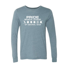 Load image into Gallery viewer, Pride Sports League White Imprint Long Sleeve T-Shirt-Soft and Spun Apparel Orders
