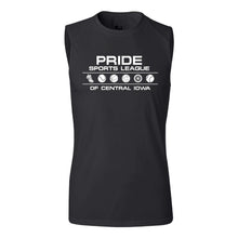 Load image into Gallery viewer, Pride Sports League White Imprint Sleeveless Shirt-Soft and Spun Apparel Orders
