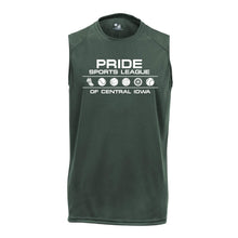 Load image into Gallery viewer, Pride Sports League White Imprint Sleeveless Shirt-Soft and Spun Apparel Orders

