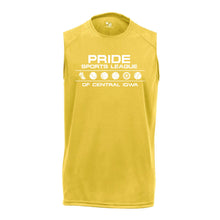 Load image into Gallery viewer, Pride Sports League White Imprint Sleeveless Shirt-Soft and Spun Apparel Orders
