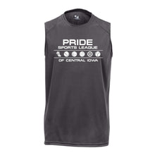 Load image into Gallery viewer, Pride Sports League White Imprint Sleeveless Shirt-Soft and Spun Apparel Orders
