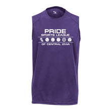 Load image into Gallery viewer, Pride Sports League White Imprint Sleeveless Shirt-Soft and Spun Apparel Orders
