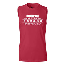 Load image into Gallery viewer, Pride Sports League White Imprint Sleeveless Shirt-Soft and Spun Apparel Orders
