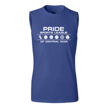 Load image into Gallery viewer, Pride Sports League White Imprint Sleeveless Shirt-Soft and Spun Apparel Orders
