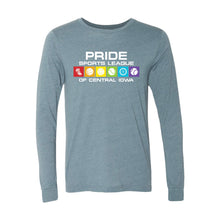 Load image into Gallery viewer, Pride Sports League Full Color Imprint Long Sleeve T-Shirt-Soft and Spun Apparel Orders
