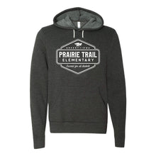 Load image into Gallery viewer, Prairie Trail Elementary Badge Hooded Sweatshirt - Adult-Soft and Spun Apparel Orders
