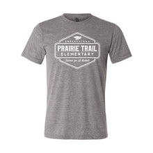 Load image into Gallery viewer, Prairie Trail Elementary Badge T-Shirt - Adult-Soft and Spun Apparel Orders
