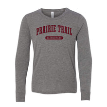 Load image into Gallery viewer, Prairie Trail Elementary Long Sleeve T-Shirt - Youth-Soft and Spun Apparel Orders
