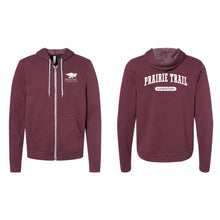 Load image into Gallery viewer, Prairie Trail Elementary Full Zip Hoodie - Adult-Soft and Spun Apparel Orders
