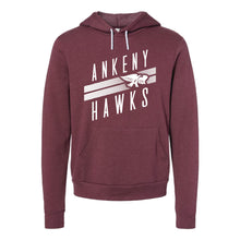 Load image into Gallery viewer, Ankeny Hawks Logo Slant Hooded Sweatshirt - Adult-Soft and Spun Apparel Orders
