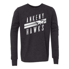 Load image into Gallery viewer, Ankeny Hawks Logo Slant Long Sleeve T-Shirt - Youth-Soft and Spun Apparel Orders
