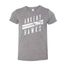 Load image into Gallery viewer, Ankeny Hawks Logo Slant T-Shirt - Youth-Soft and Spun Apparel Orders
