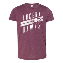 Load image into Gallery viewer, Ankeny Hawks Logo Slant T-Shirt - Youth-Soft and Spun Apparel Orders
