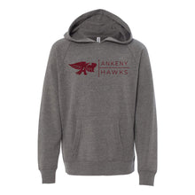 Load image into Gallery viewer, Ankeny Hawks Logo Horizontal Hooded Sweatshirt - Youth-Soft and Spun Apparel Orders
