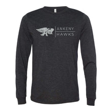 Load image into Gallery viewer, Ankeny Hawks Logo Horizontal Long Sleeve T-Shirt - Adult-Soft and Spun Apparel Orders
