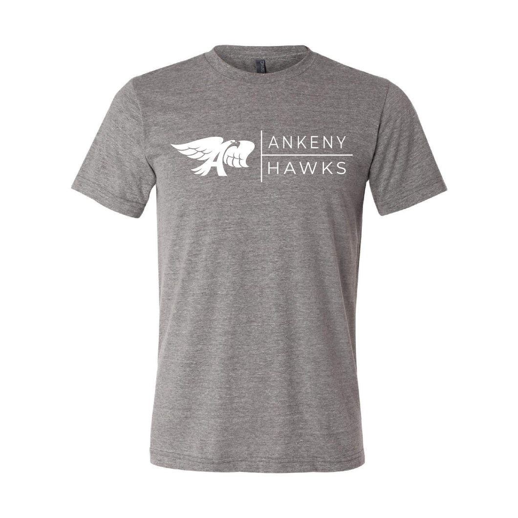 Ankeny Hawks Logo Horizontal T-Shirt - Adult-Soft and Spun Apparel Orders