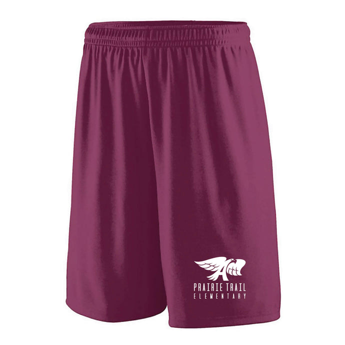 Prairie Trail Elementary Athletic Shorts - Youth-Soft and Spun Apparel Orders