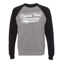 Load image into Gallery viewer, Prairie Trail Elementary Baseball Script Sweatshirt - Adult-Soft and Spun Apparel Orders
