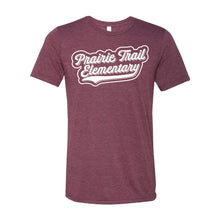 Load image into Gallery viewer, Prairie Trail Elementary Baseball Script Tee - Adult-Soft and Spun Apparel Orders

