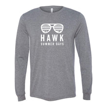 Load image into Gallery viewer, Prairie Trail Elementary Hawk Summer Days Long Sleeve Tee - Adult-Soft and Spun Apparel Orders
