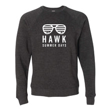 Load image into Gallery viewer, Prairie Trail Elementary Hawk Summer Days Sweatshirt - Adult-Soft and Spun Apparel Orders
