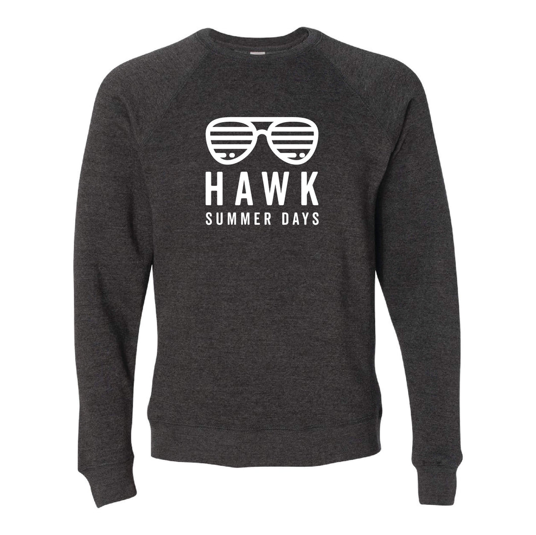 Prairie Trail Elementary Hawk Summer Days Sweatshirt - Adult-Soft and Spun Apparel Orders