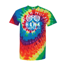 Load image into Gallery viewer, Prairie Trail Elementary Hawk Summer Days Tie-Dye Tee - Adult-Soft and Spun Apparel Orders
