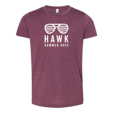 Load image into Gallery viewer, Prairie Trail Elementary Hawk Summer Days Tee - Youth-Soft and Spun Apparel Orders
