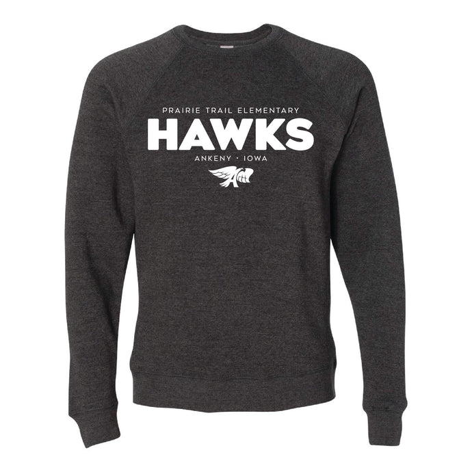 Prairie Trail Elementary Hawks Spring 2021 Sweatshirt - Adult-Soft and Spun Apparel Orders