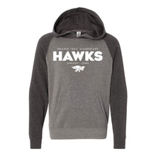 Load image into Gallery viewer, Prairie Trail Elementary Hawks Spring 2021 Hooded Sweatshirt - Youth-Soft and Spun Apparel Orders
