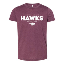 Load image into Gallery viewer, Prairie Trail Elementary Hawks Spring 2021 Tee - Youth-Soft and Spun Apparel Orders
