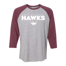 Load image into Gallery viewer, Prairie Trail Elementary Hawks Spring 2021 3/4-Sleeve Tee - Adult-Soft and Spun Apparel Orders
