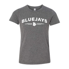Load image into Gallery viewer, Bluejays Arch - Crewneck T-Shirt - Youth-Soft and Spun Apparel Orders
