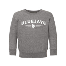 Load image into Gallery viewer, Bluejays Arch - Crewneck Sweatshirt - Toddler-Soft and Spun Apparel Orders
