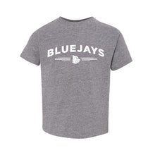 Load image into Gallery viewer, Bluejays Arch - Crewneck T-Shirt - Toddler-Soft and Spun Apparel Orders
