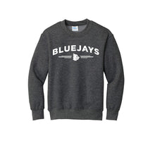 Load image into Gallery viewer, Bluejays Arch - Crewneck Sweatshirt - Youth-Soft and Spun Apparel Orders
