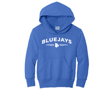 Load image into Gallery viewer, Bluejays Arch - Hooded Sweatshirt - Youth-Soft and Spun Apparel Orders
