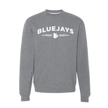 Load image into Gallery viewer, Bluejays Arch - Crewneck Sweatshirt - Adult-Soft and Spun Apparel Orders
